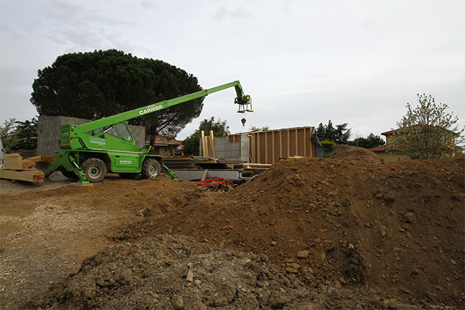 levage des murs du rez de chaussée